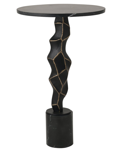 Sagebrook Home 25in Rocco Marble Top Table