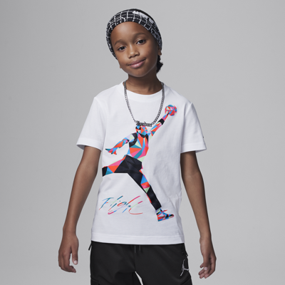 Shop Jordan Jumpman Heirloom Little Kids' Graphic T-shirt In White