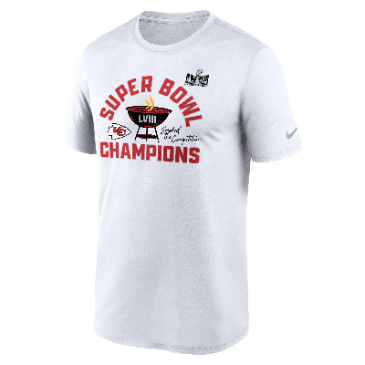 Shop Nike Kansas City Chiefs Super Bowl Lviii Champions Local  Men's Dri-fit Nfl T-shirt In White