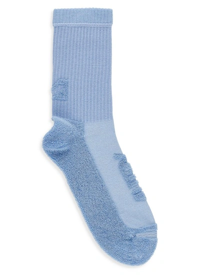 Shop Autry Light Blue  Cotton Socks