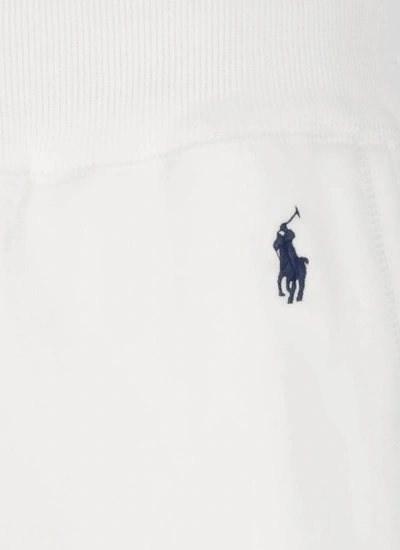 Shop Polo Ralph Lauren White Sweatpants With Pony