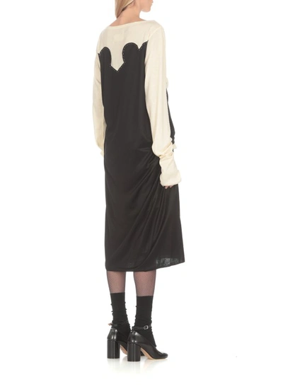 Shop Maison Margiela Viscose And Cotton Blend Skirt In Black
