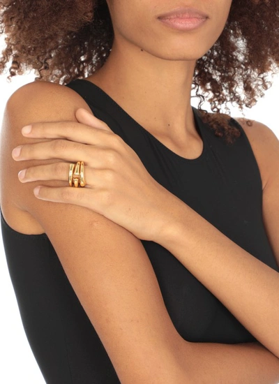 Shop Federica Tosi New Tube Ring In Gold