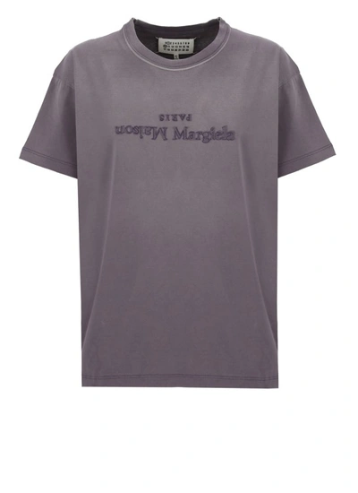 Shop Maison Margiela Cotton T-shirt In Grey