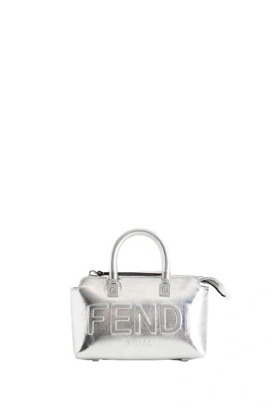 Shop Fendi By The Way Rock Millenium Mini Bag In Silver