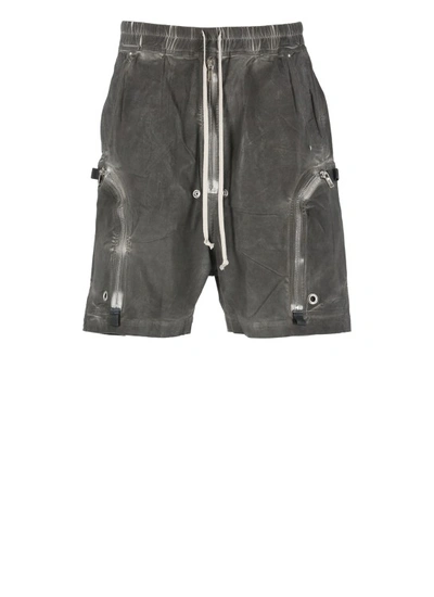 Shop Rick Owens Drkshdw Bauhaus Bermuda Shorts In Grey