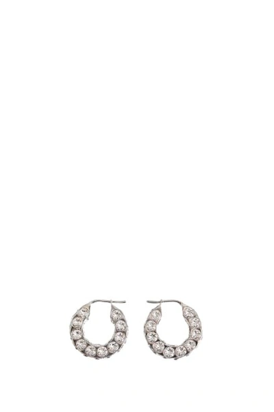 Shop Amina Muaddi Jah Hoop Earrings In Not Applicable