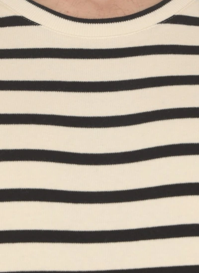 Shop Jil Sander Striped Cotton T-shirt In Neutrals