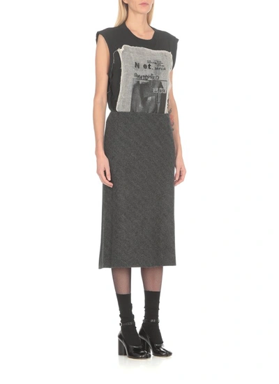 Shop Maison Margiela Sioma Skirt In Grey