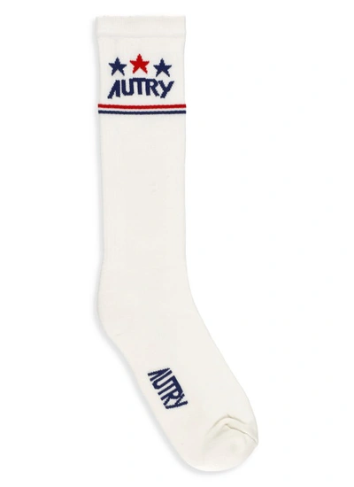 Shop Autry White  Cotton Socks