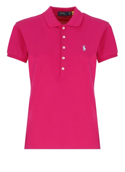 Shop Polo Ralph Lauren Polo Shirt With Pony Logo In Pink