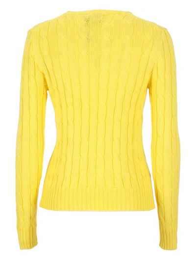 Shop Polo Ralph Lauren Yellow Cotton Sweater