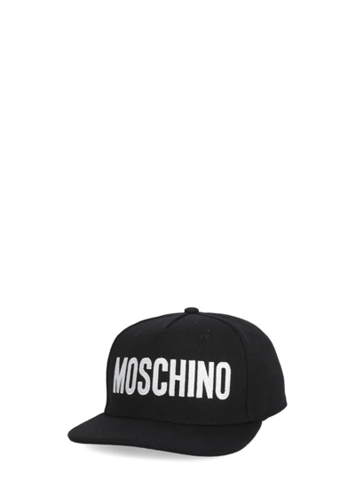 Shop Moschino Baseball Cap With Logo In Black