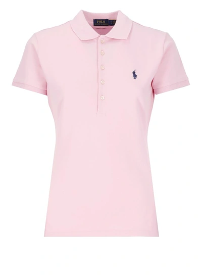 Shop Polo Ralph Lauren Polo Shirt With Pony Logo In Neutrals