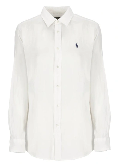 Shop Polo Ralph Lauren White Shirt With Pony
