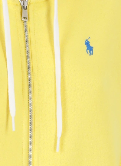 Shop Polo Ralph Lauren Hoodie With Pony In Yellow