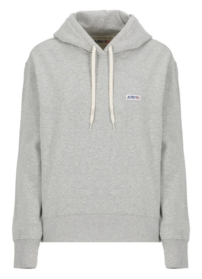 Shop Autry Logoed Hoodie In White