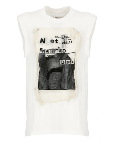 Shop Maison Margiela T-shirt With Print In White
