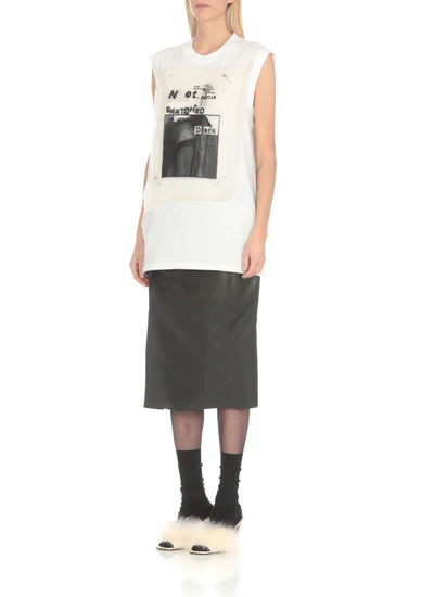 Shop Maison Margiela T-shirt With Print In White