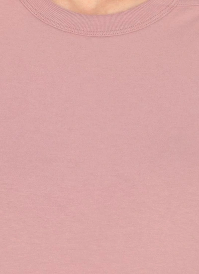 Shop Rick Owens Cotton T-shirt In Pink