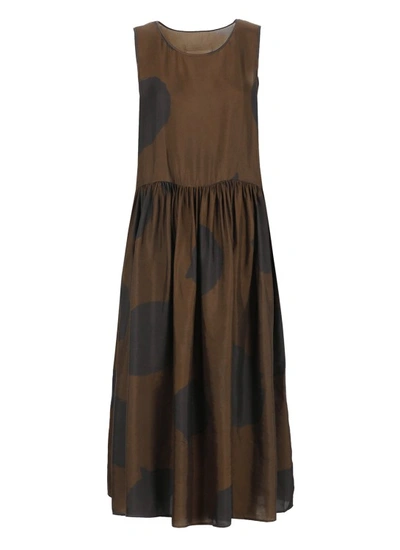 Shop Uma Wang Brown Sleeveless Dress