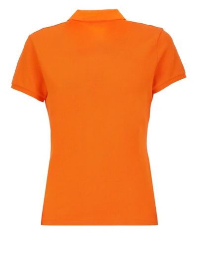 Shop Polo Ralph Lauren Polo Shirt With Pony Logo In Orange
