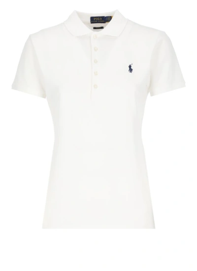 Shop Polo Ralph Lauren Polo Shirt With Pony Logo In White