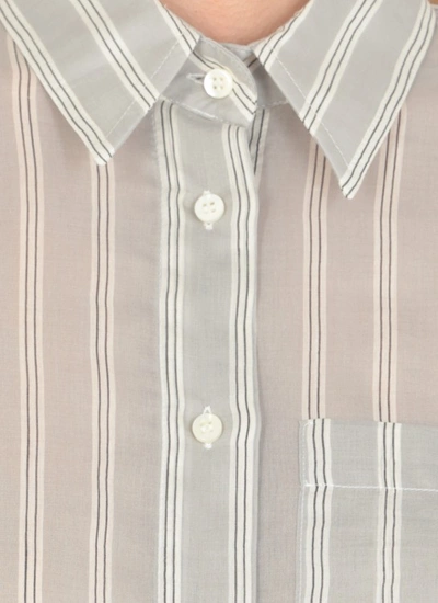 Shop Brunello Cucinelli Cotton And Silk Shirt In White