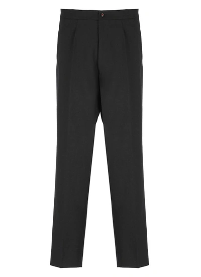 Shop Maison Margiela Virgin Wool Trousers In Black