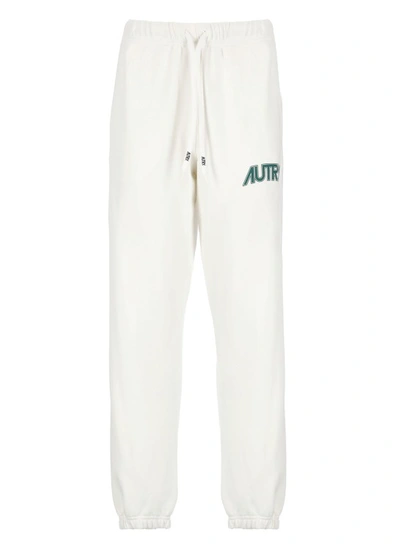 Shop Autry White Logoed Sweatpants