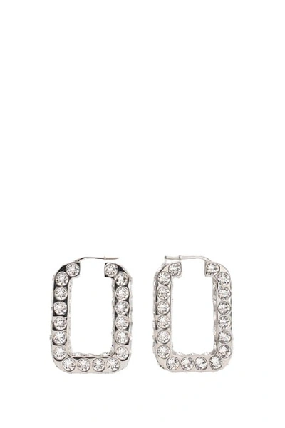 Shop Amina Muaddi Tokyo Family Charlotte Hoop Earrings In Not Applicable