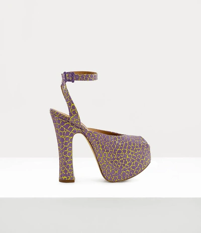 Shop Vivienne Westwood Vargas Elevated Sandal In Lilac-yellow