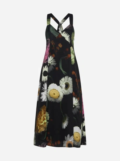 Shop Stine Goya Sgjodie Print Viscose-blend Dress In Multicolor