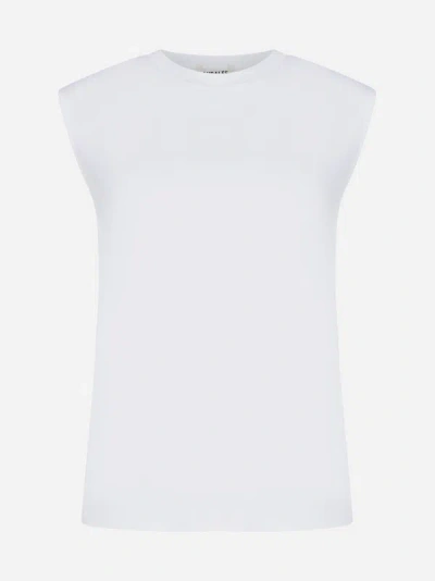 Shop Auralee Cotton T-shirt In White