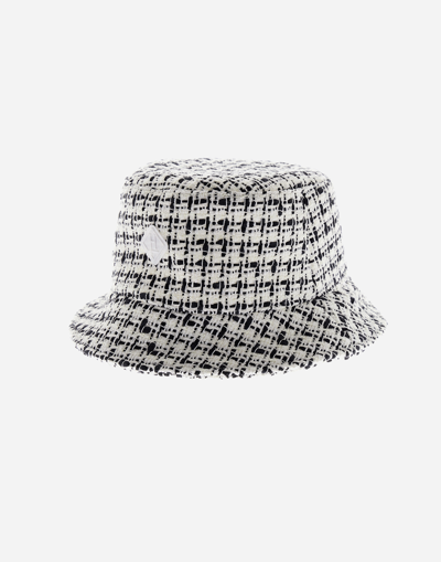 Herno Trend Tweed Hat In White