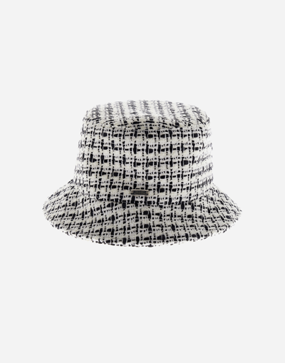 Herno Trend Tweed Hat In White