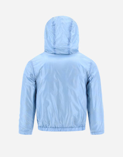 Herno Bomber Jacket In Nylon Ultralight And New H Baby In Light Blue
