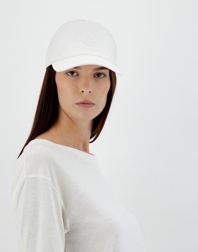 Shop Herno Baseball Cap In Delon In White