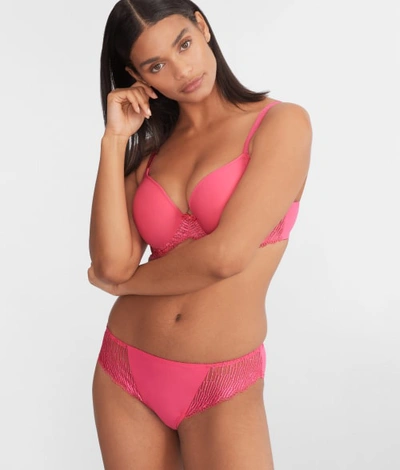 Shop Wacoal La Femme Bikini In Hot Pink
