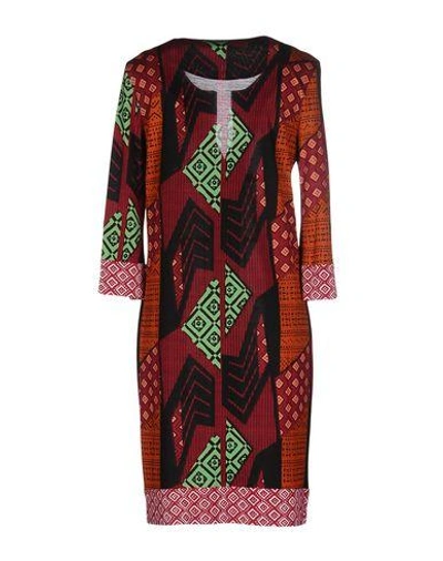 Shop Diane Von Furstenberg Short Dress In Garnet