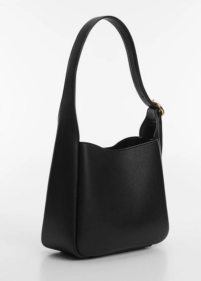 Shop Mango Shoulder Bag With Buckle Black
