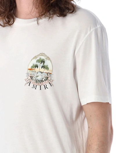 Shop Amiri Cherub Palm T-shirt In White