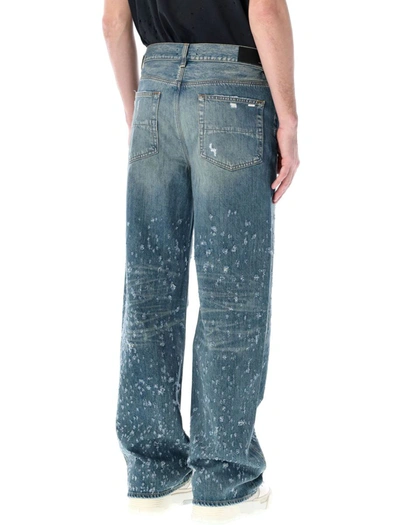Shop Amiri Shotgun Baggy Jeans In Crafted Indigo