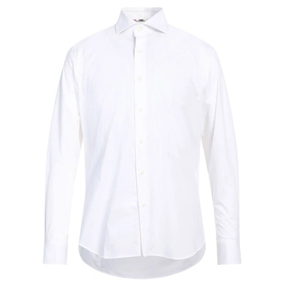 Shop Aquascutum White Cotton Shirt