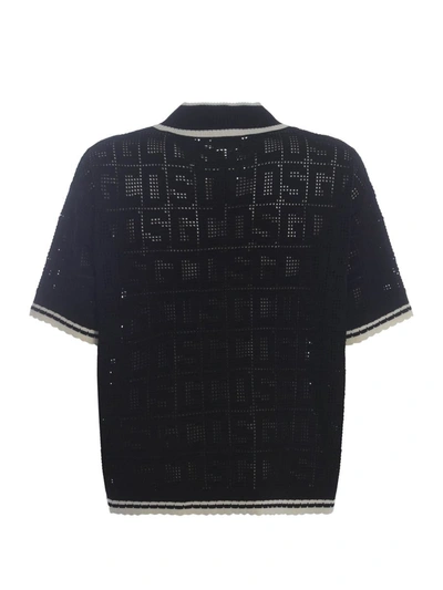 Shop Gcds Polo  "monogram" In Black