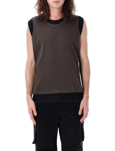 Shop Our Legacy Reversible Gravity Tank In Black Chocolate