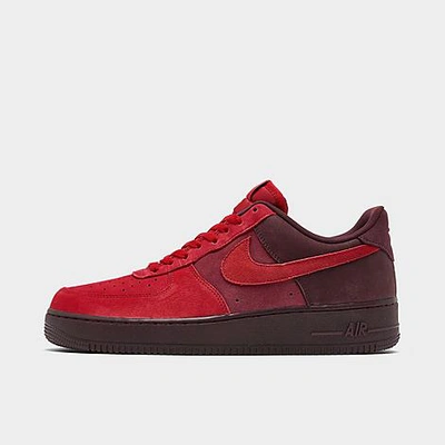 Shop Nike Air Force 1 '07 Se Layers Of Love Casual Shoes In Gym Red/gym Red/burgundy Crush/team Red