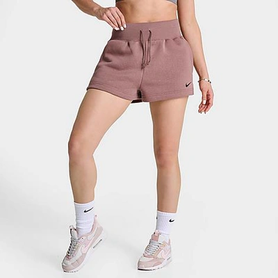 Shop Nike Women's Sportswear Phoenix Fleece High-waisted Loose Shorts In Multi