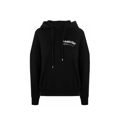 Shop Ambush Logo Hooded Sweatshirt In Black