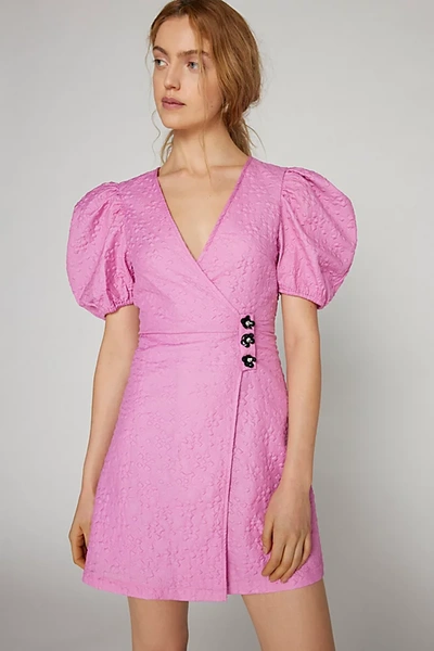 Shop Sister Jane Maude Puff Sleeve Mini Dress In Pink, Women's At Urban Outfitters